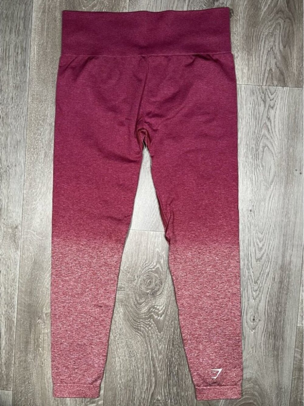 Gymshark Red Adapt Ombre Dip Dye Seamless Leggings - Women Size Large - Picture 9 of 14